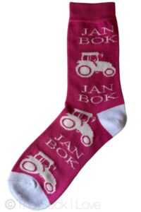 Pink Jan Bok socks