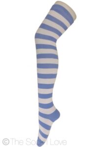 Indigo Blue Thigh High socks