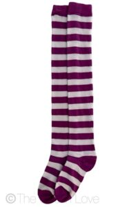 Plum Purple Thigh High socks