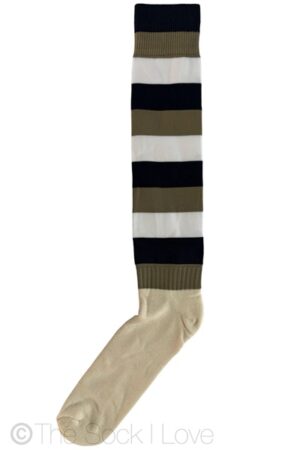 Navy Khaki White Field Sport socks