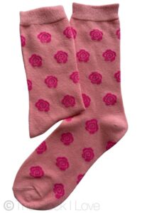 Pink Flowers socks