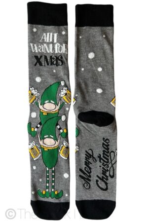 Grey Beer Elf socks