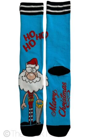Christmas Construction Santa socks