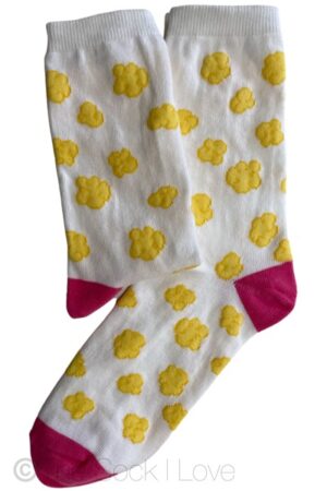 Pink Movie Popcorn socks