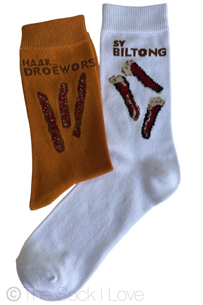 Biltong and Droëwors socks (2 pairs)