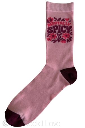 Mentally Spicy Pink socks
