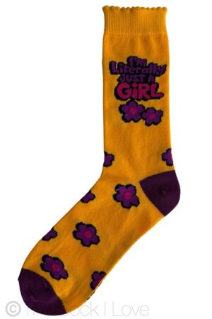 Custard Purple Girl socks