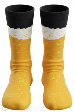 Yellow Beer Bubble socks