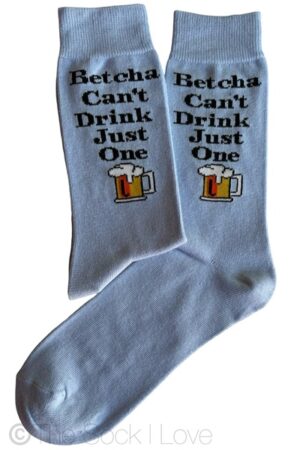 Drink One Blue Beer socks
